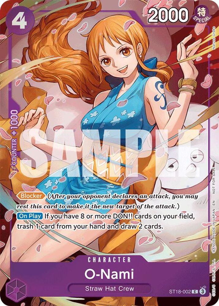 O-Nami ST18-002 Extra Booster: One Piece Heroines Edition One Piece Foil NM
