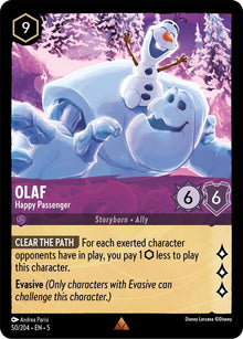 Olaf - Happy Passenger 50/204 Rare Shimmering Skies Lorcana Near Mint
