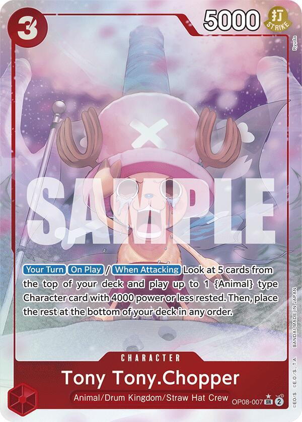 Tony Tony.Chopper (0070) (Parallel) OP08-007 Two Legends One Piece Foil NM
