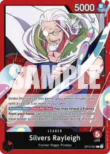 Silvers Rayleigh OP12-001 Leader Legacy of the Master One Piece Near Mint