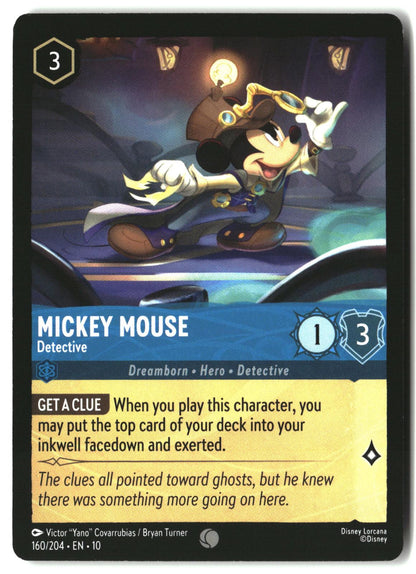 Mickey Mouse - Detective 160/204 Common Whispers in the Well Lorcana LP