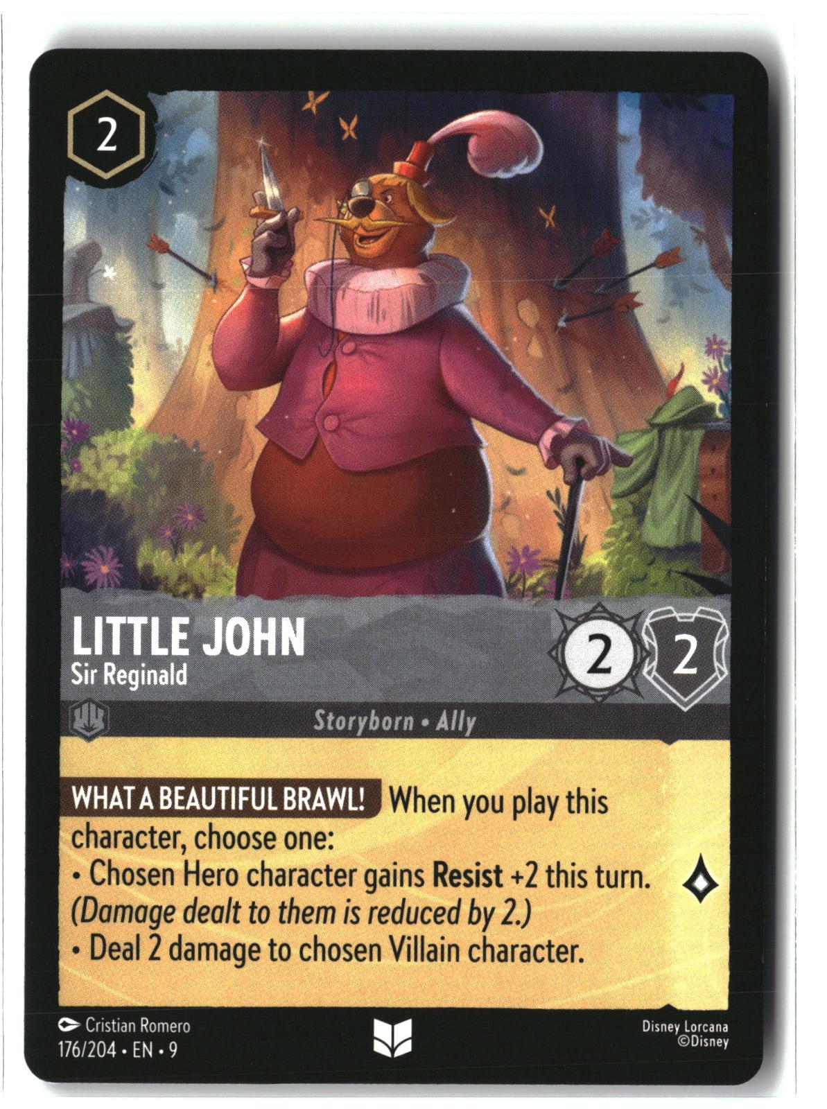 Little John - Sir Reginald 176/204 Uncommon Fabled Lorcana Lightly Played