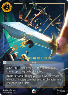The Sword of Hercules (Enchanted) 240/204 Whispers in the Well Lorcana Holo NM