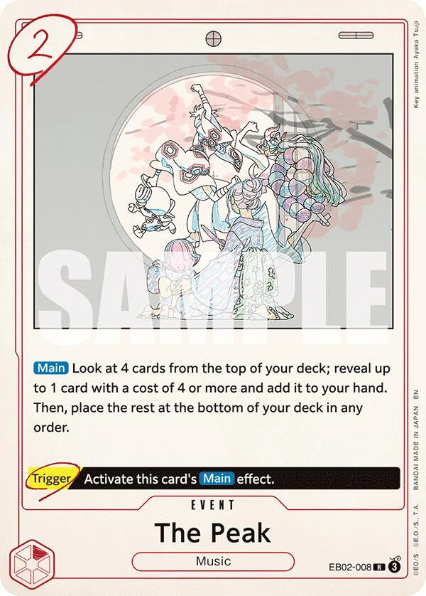The Peak EB02-008 Rare Extra Booster: Anime 25th Collection One Piece Foil NM