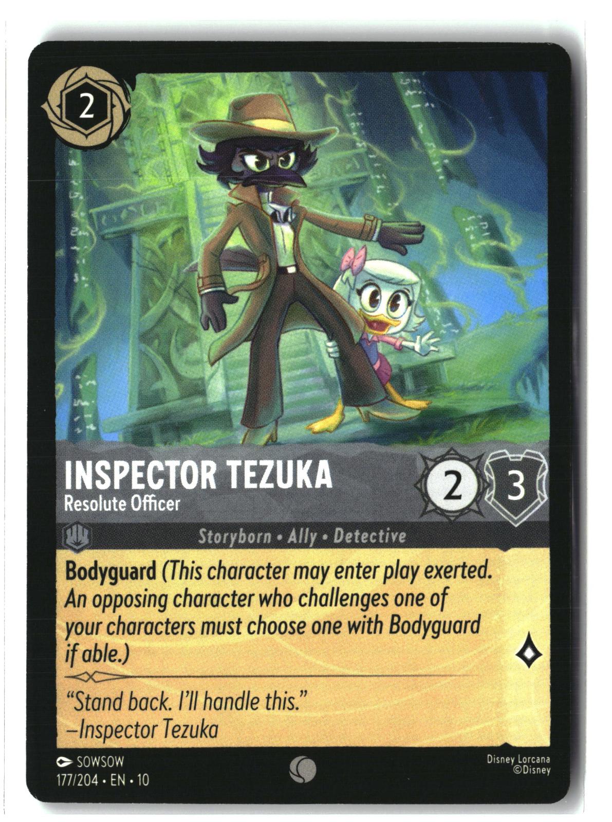 Inspector Tezuka - Resolute Officer 177/204 Whispers in the Well Lorcana LP