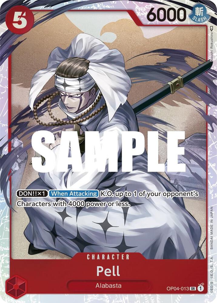 Pell OP04-013 Super Rare Kingdoms of Intrigue One Piece Foil Near Mint