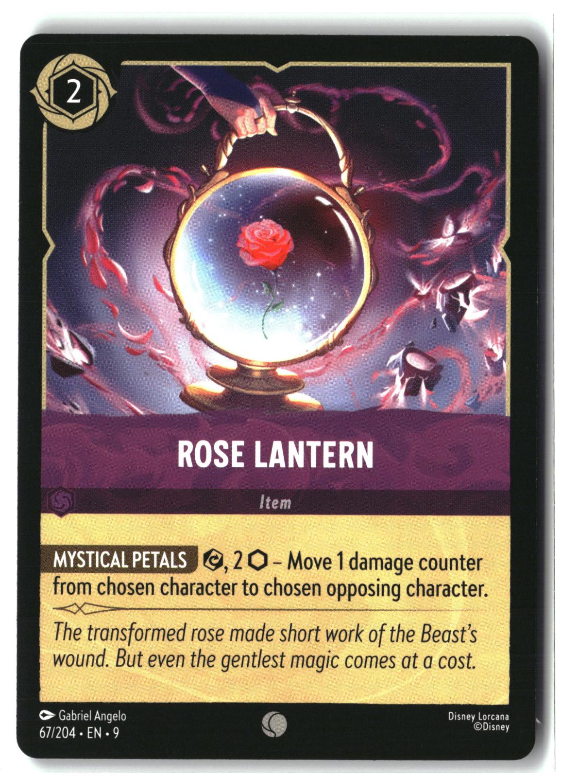Rose Lantern 67/204 Common Fabled Lorcana Lightly Played
