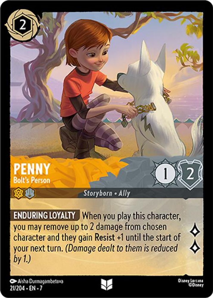 Penny - Bolt's Person 21/204 Uncommon Archazia's Island Lorcana Near Mint