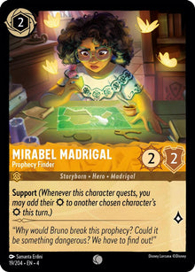 Mirabel Madrigal - Prophecy Finder 19/204 Common Ursula's Return Lorcana NM