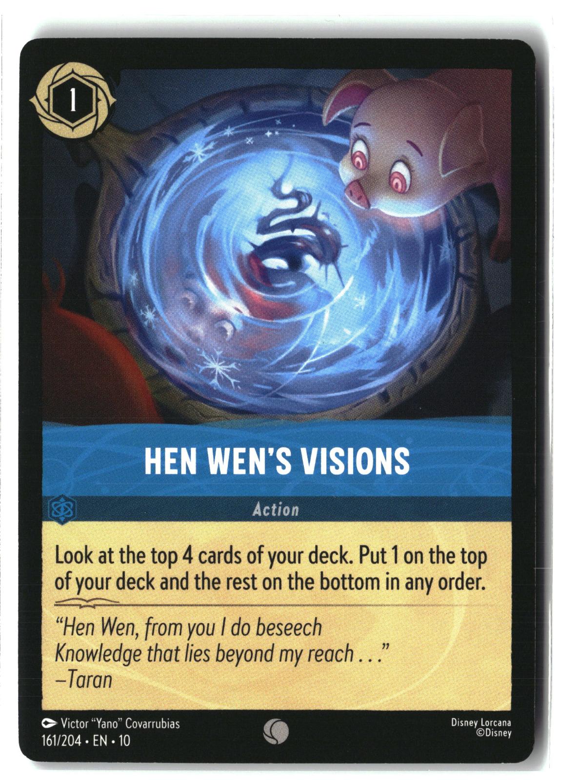 Hen Wen's Visions 161/204 Common Whispers in the Well Lorcana Lightly Played