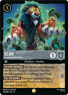 Scar - Created by the Vine 194/204 Legendary Attack of the Vine! Lorcana NM