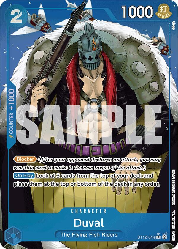 Duval (Full Art) ST12-014 Common Premium Booster -The Best- One Piece Foil NM