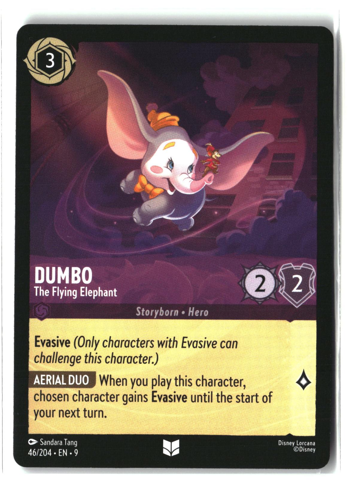 Dumbo - The Flying Elephant 46/204 Uncommon Fabled Lorcana Lightly Played