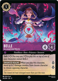 Belle - Accomplished Mystic 40/204 Super Rare Fabled Lorcana Near Mint