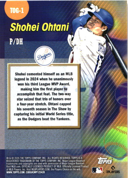 2026 Topps Shohei Ohtani Titans of the Game baseball