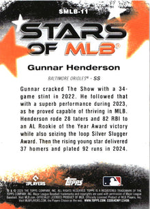 2026 Topps Gunnar Henderson Stars of MLB baseball