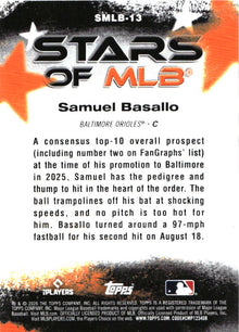 2026 Topps Samuel Basallo Stars of MLB baseball
