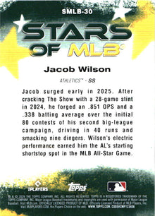 2026 Topps Jacob Wilson Stars of MLB baseball