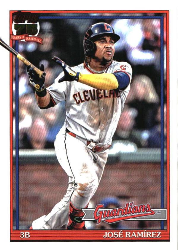 2026 Topps José Ramírez 1991 Topps Baseball 35th Pink (Series One) baseball