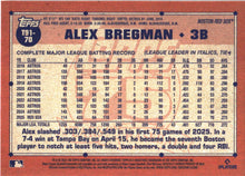 2026 Topps Alex Bregman 1991 Topps Baseball 35th Crackle (Series One) baseball