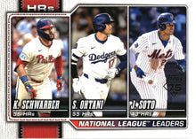 2026 Topps #84 Leaders HRs (Kyle Schwarber / Shohei Ohtani / Juan Soto) baseball