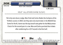 2026 Topps Bronx Buddies Sandglitter baseball