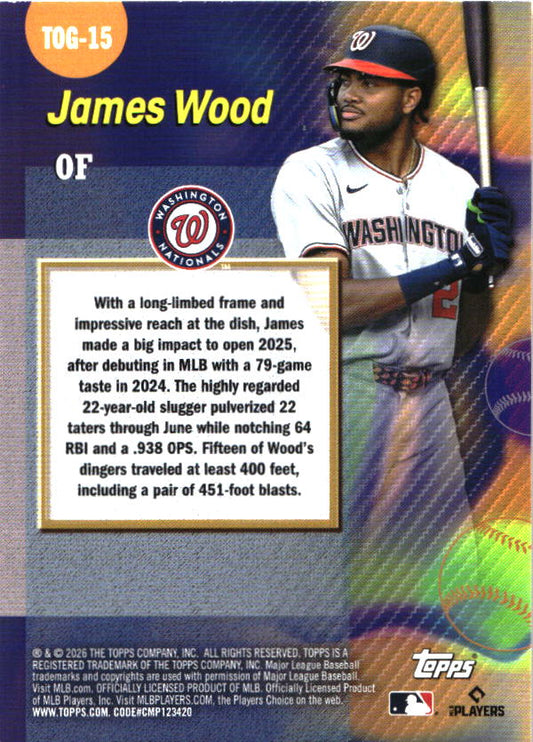 2026 Topps James Wood Titans of the Game baseball