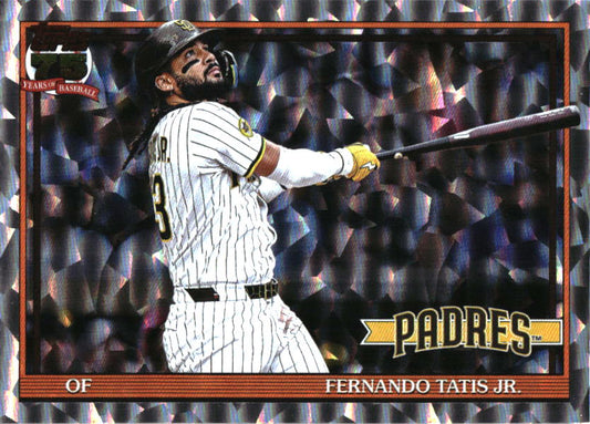 2026 Topps Fernando Tatis Jr. 1991 Topps Baseball Crackle Foil baseball