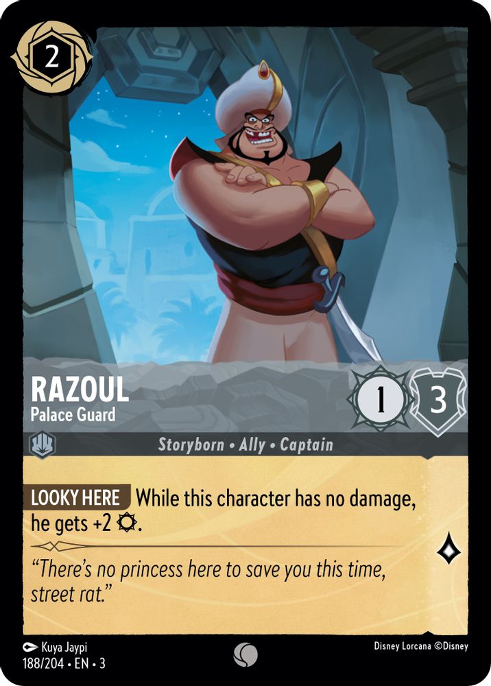 Razoul - Palace Guard 188/204 Common Into the Inklands Lorcana Near Mint