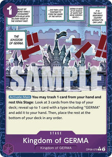 Kingdom of GERMA (Textured Foil) OP06-079 Premium Booster -The Best- One Piece NM