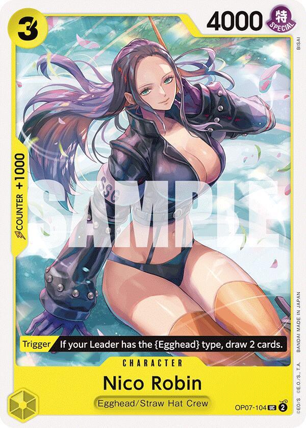 Nico Robin OP07-104 Uncommon 500 Years in the Future One Piece Near Mint