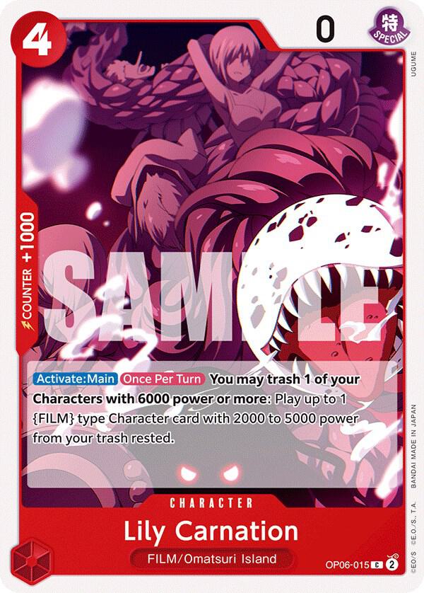 Lily Carnation OP06-015 Common Wings of the Captain One Piece Near Mint