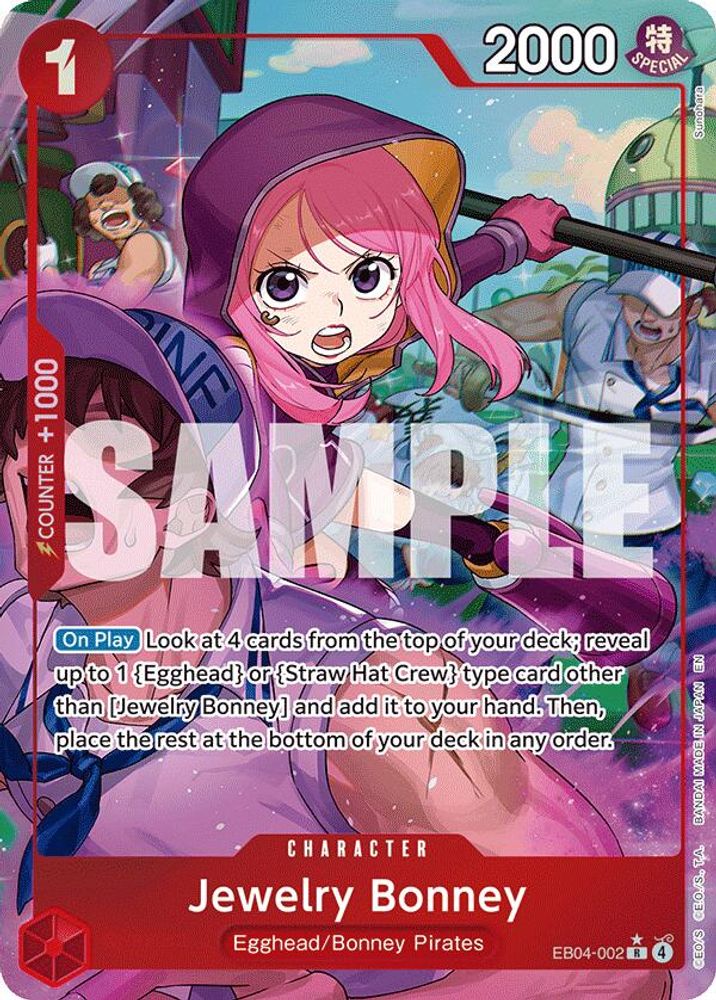 Jewelry Bonney (Alternate Art) EB04-002 Adventure on Kami's Island One Piece Foil NM