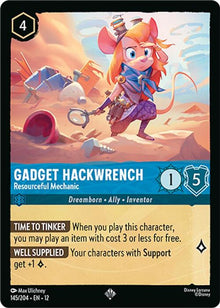 Gadget Hackwrench - Resourceful Mechanic 145/204 Wilds Unknown Lorcana NM