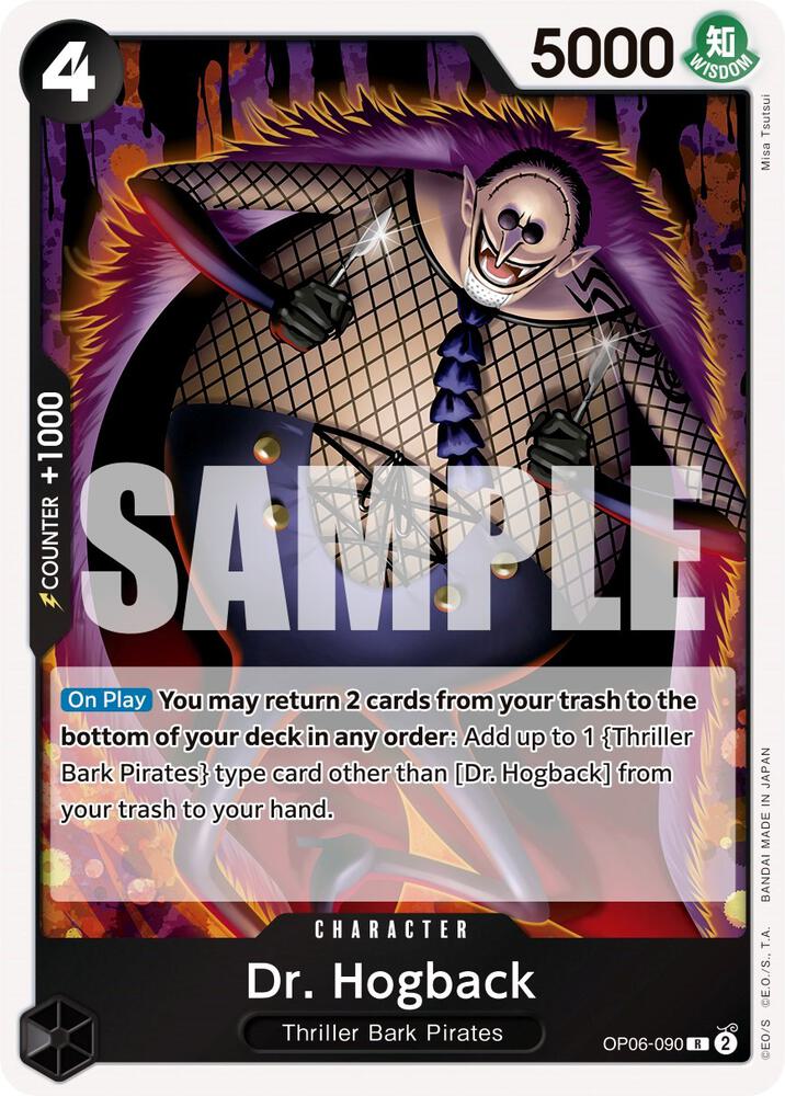 Dr. Hogback OP06-090 Rare Wings of the Captain One Piece Foil Near Mint
