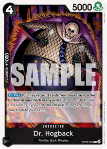 Dr. Hogback OP06-090 Rare Wings of the Captain One Piece Foil Near Mint