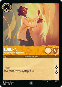 Eudora - Accomplished Seamstress 7/204 Common Rise of the Floodborn Lorcana NM
