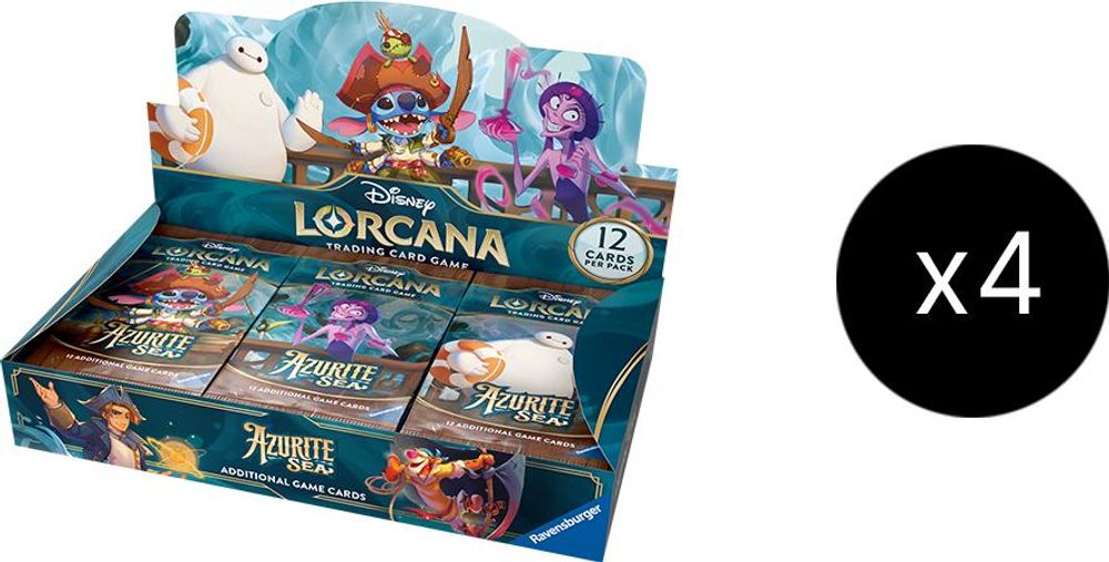 Disney Lorcana: Azurite Sea Booster Box Case 