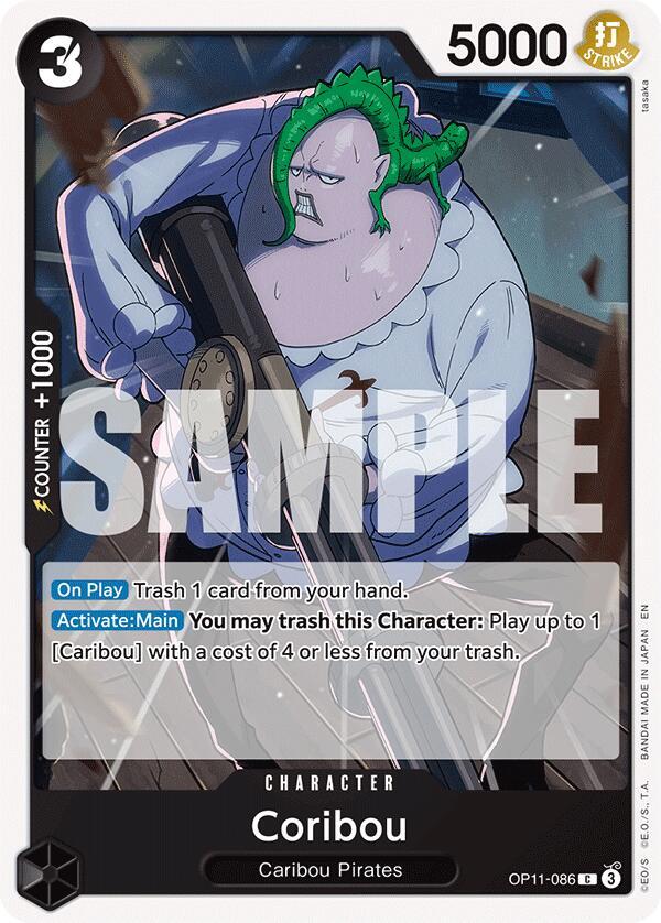 Coribou OP11-086 Common A Fist of Divine Speed One Piece Near Mint