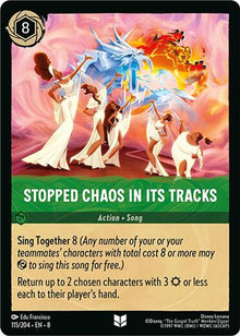 Stopped Chaos in Its tracks 115/204 Uncommon Reign of Jafar Lorcana Near Mint