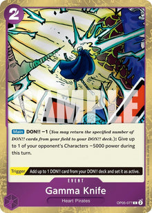 Gamma Knife (Pirate Foil) OP05-077 Premium Booster -The Best- Vol. 2 One Piece NM