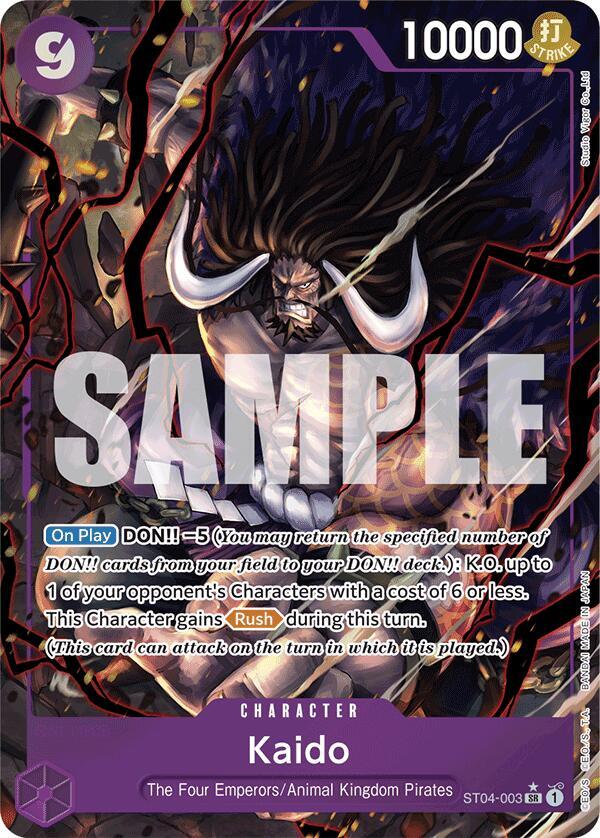 Kaido (Alternate Art) ST04-003 Premium Booster -The Best- One Piece Foil NM