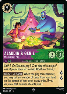 Aladdin & Genie - Mischievous Pals 59/204 Attack of the Vine! Lorcana NM