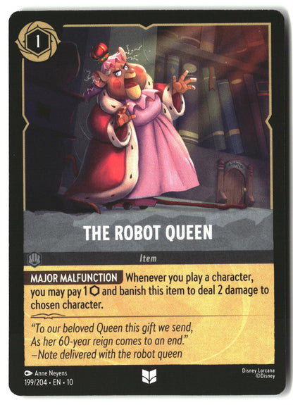 The Robot Queen 199/204 Uncommon Whispers in the Well Lorcana Lightly Played