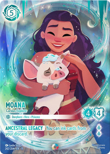 Moana - Curious Explorer (Iconic) 242/204 Iconic Winterspell Lorcana Holo NM