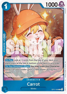 Carrot OP11-049 Rare A Fist of Divine Speed One Piece Foil Near Mint