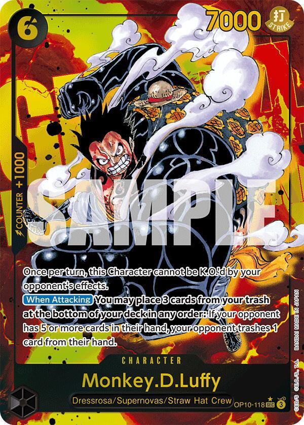 Monkey.D.Luffy (118) (Parallel) OP10-118 Royal Blood One Piece Foil NM