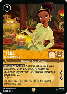 Tiana - Restaurant Owner 16/204 Legendary Azurite Sea Lorcana Near Mint