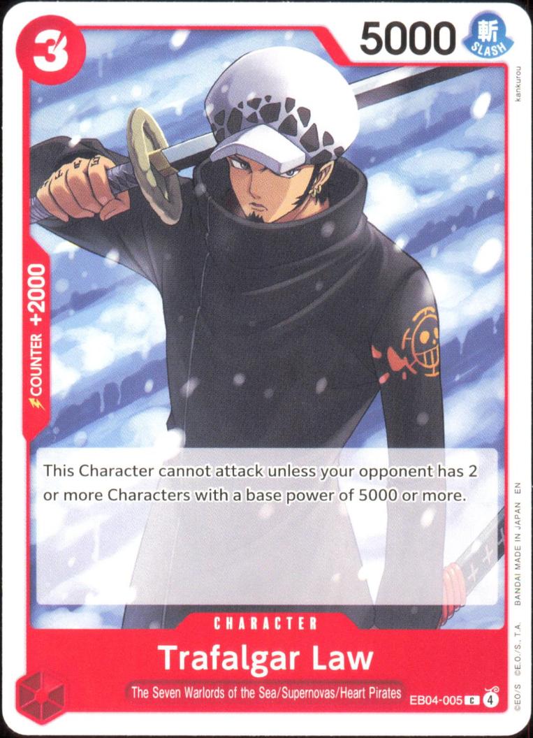 Trafalgar Law EB04-005 Common Adventure on Kami's Island One Piece Near Mint