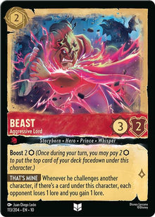 Beast - Aggressive Lord 113/204 Uncommon Whispers in the Well Lorcana Near Mint